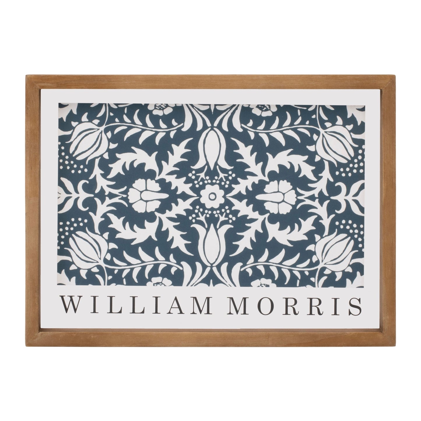 William Morris Floral Pattern Framed Wall Print 13.75"L