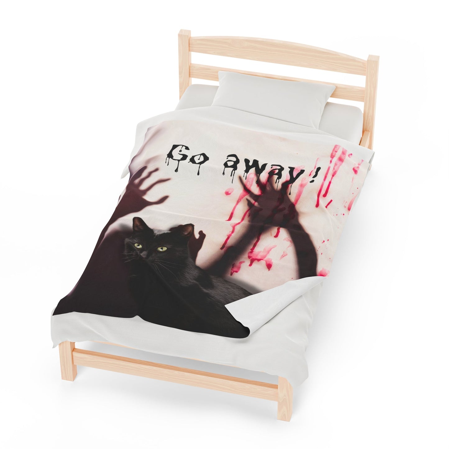 Go Away Velveteen Plush Blanket