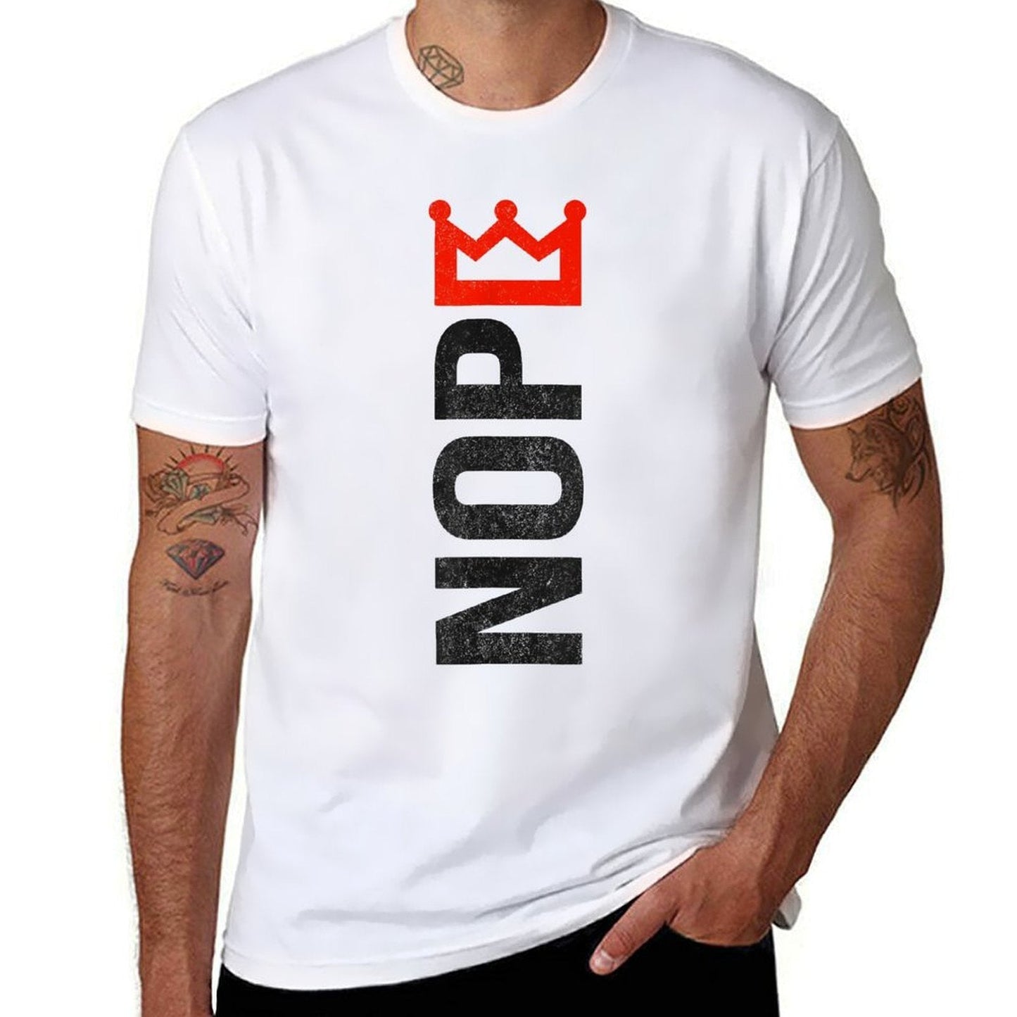 No Kings Protest Sign Vertical American Pride 4th of July Comfortable T-Shirt