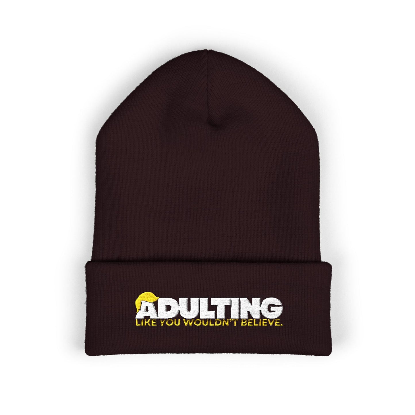 Adulting, Like You Wouldn’t Believe – Cuffed Knit Beanie