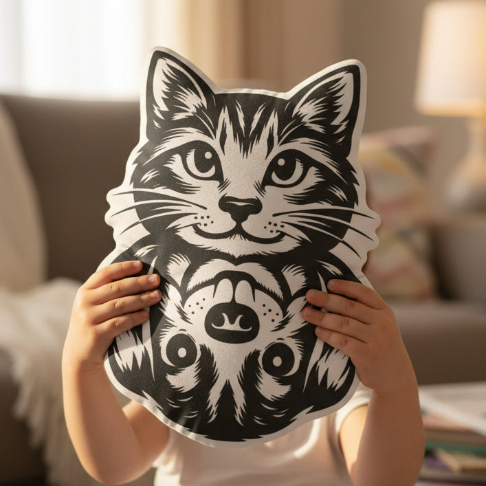 Cat / Dog Illusion Pillow — Pick a Side (You Can’t)