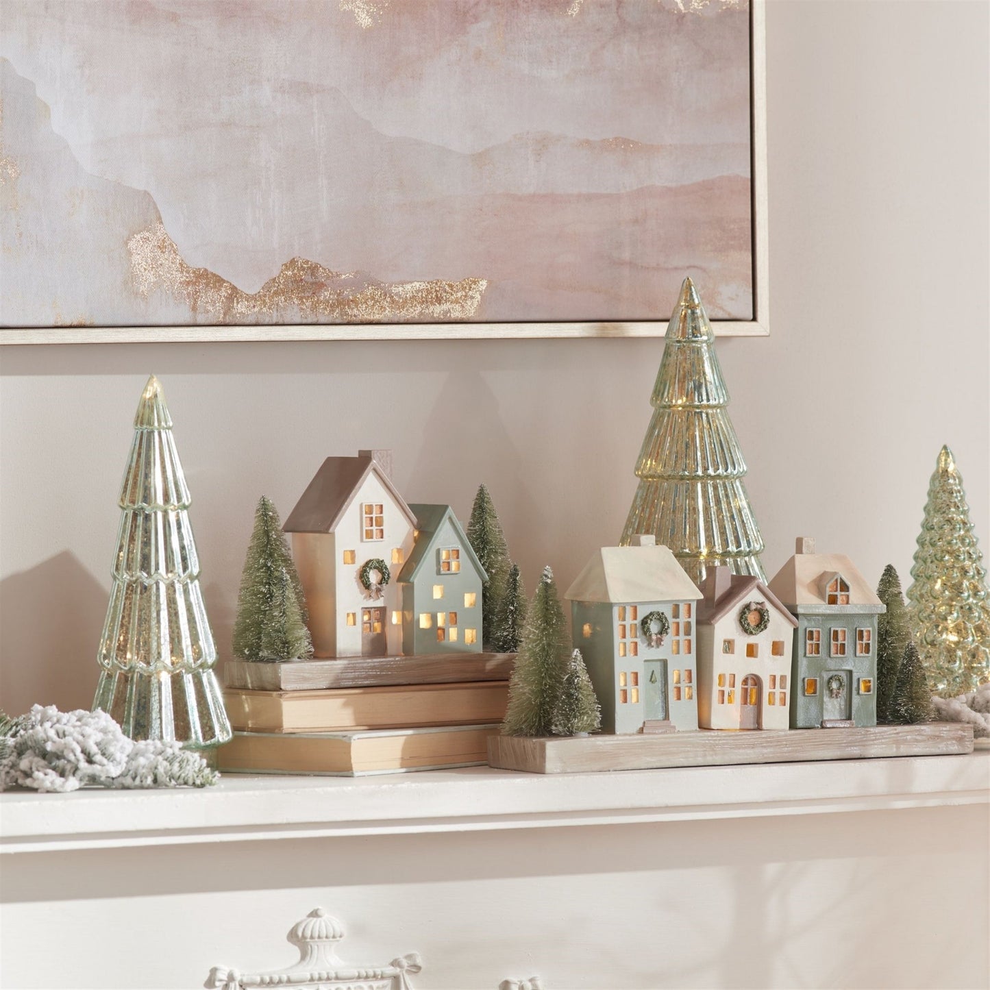 LED Winter Village 8"L