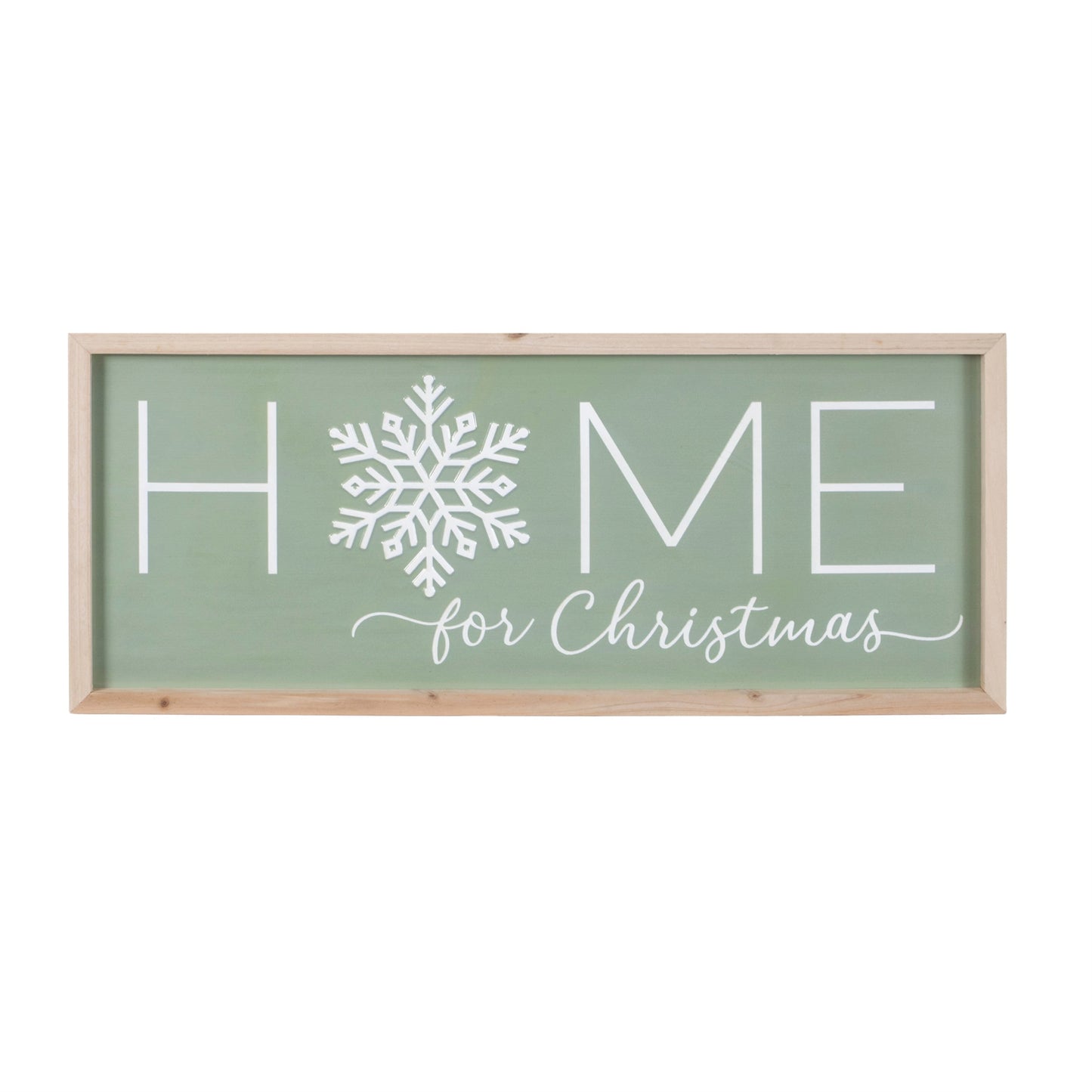 Home for Christmas Snowflake Wall Sign 24"L