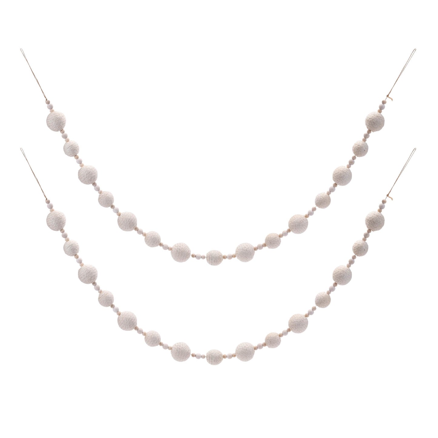 Fabric Ball String Garland (Set of 2)