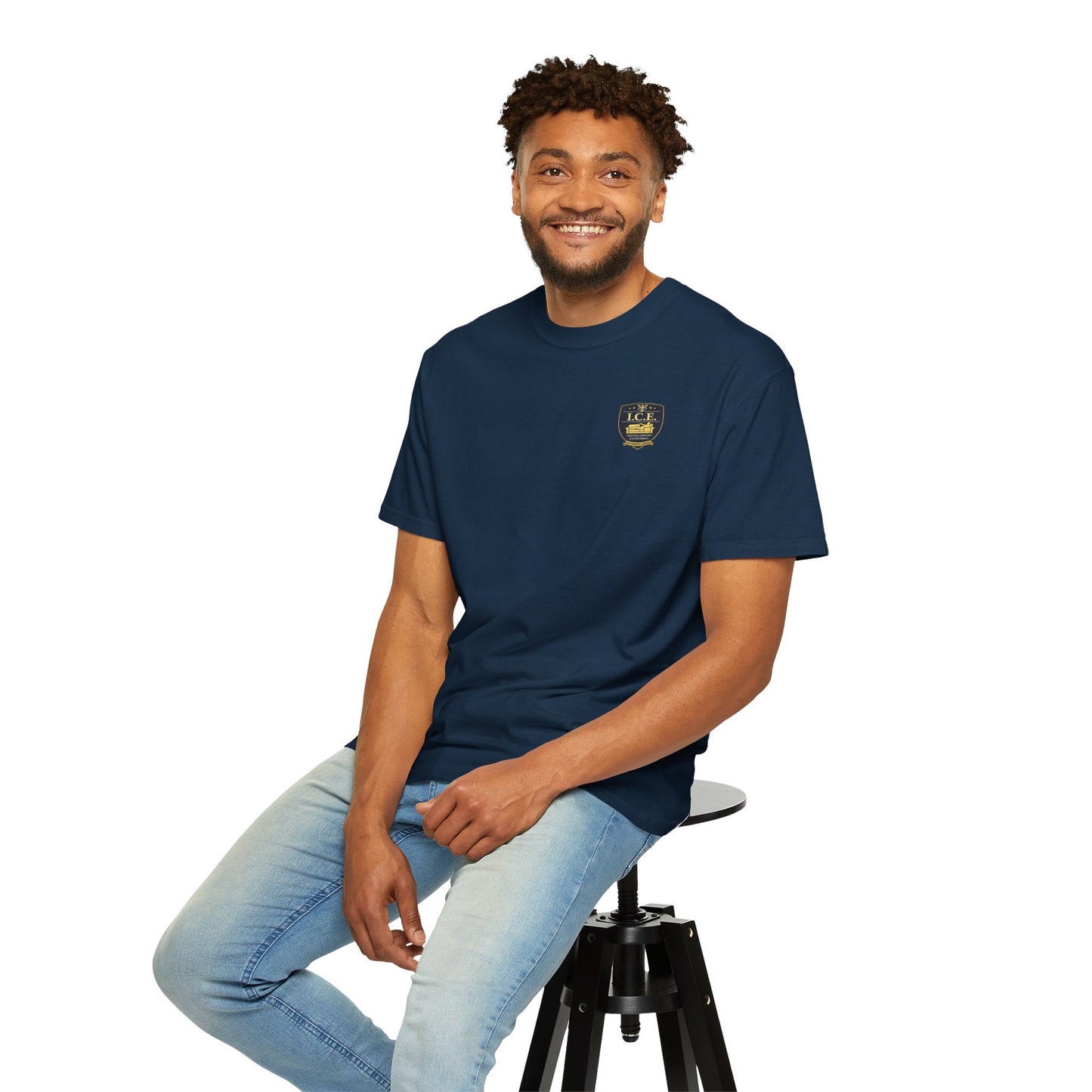 I.C.E. Badge T-Shirt | Institute of Cozy Excellence Parody Tee