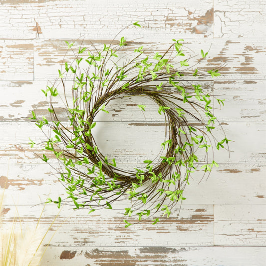 Mini Leaf Twig Wreath 22"D