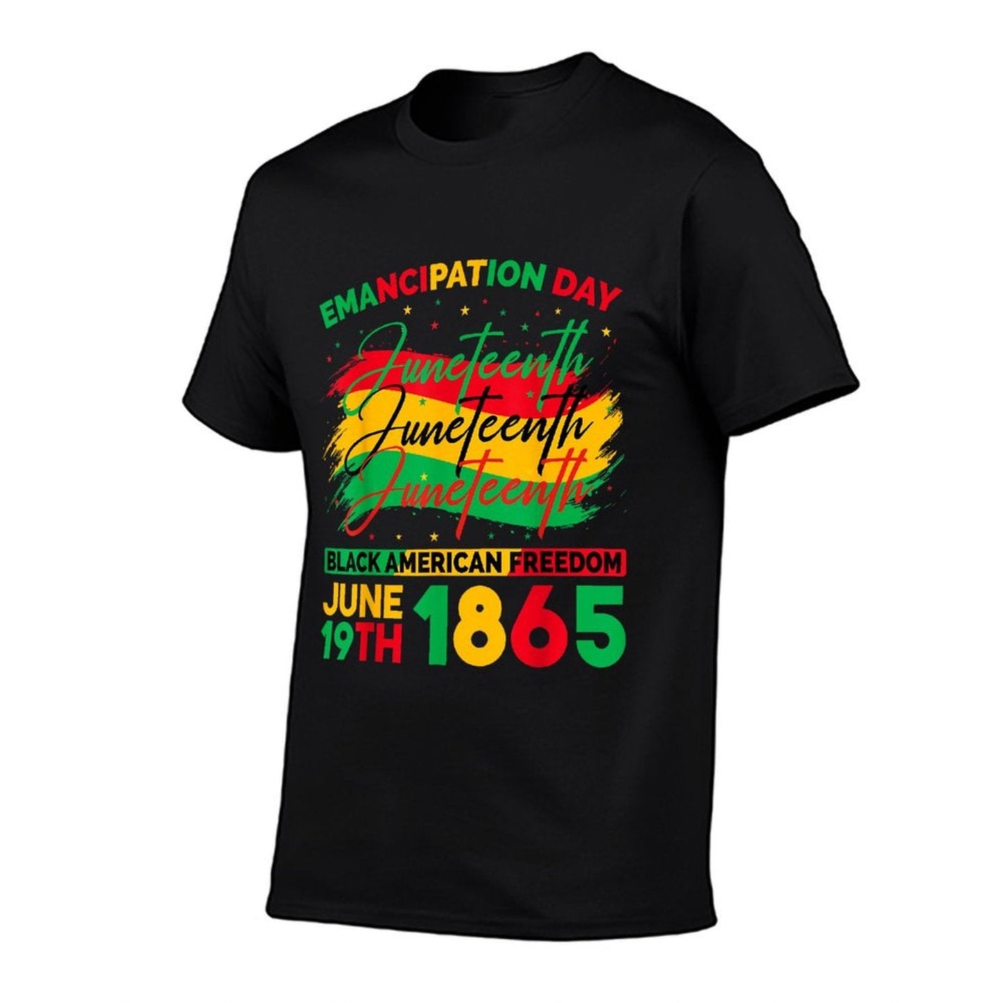 Juneteenth Black American Feedom 1865 Juneteenth Men Women  Wrinkle-resistant T-Shirt