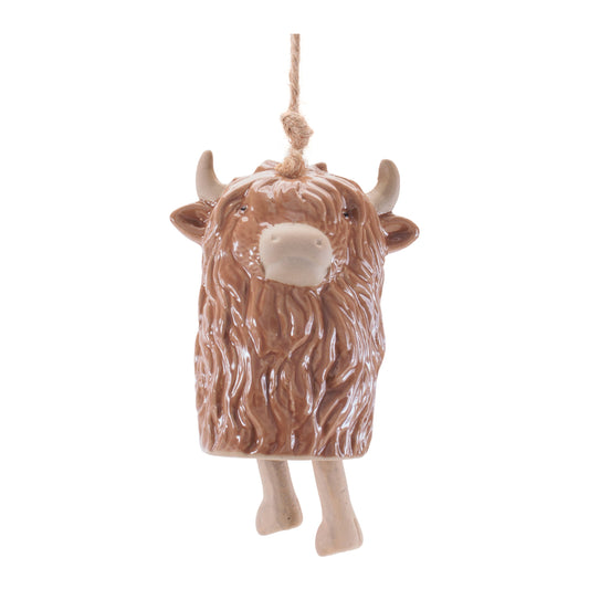 Highland Cow Ornament Set of 8