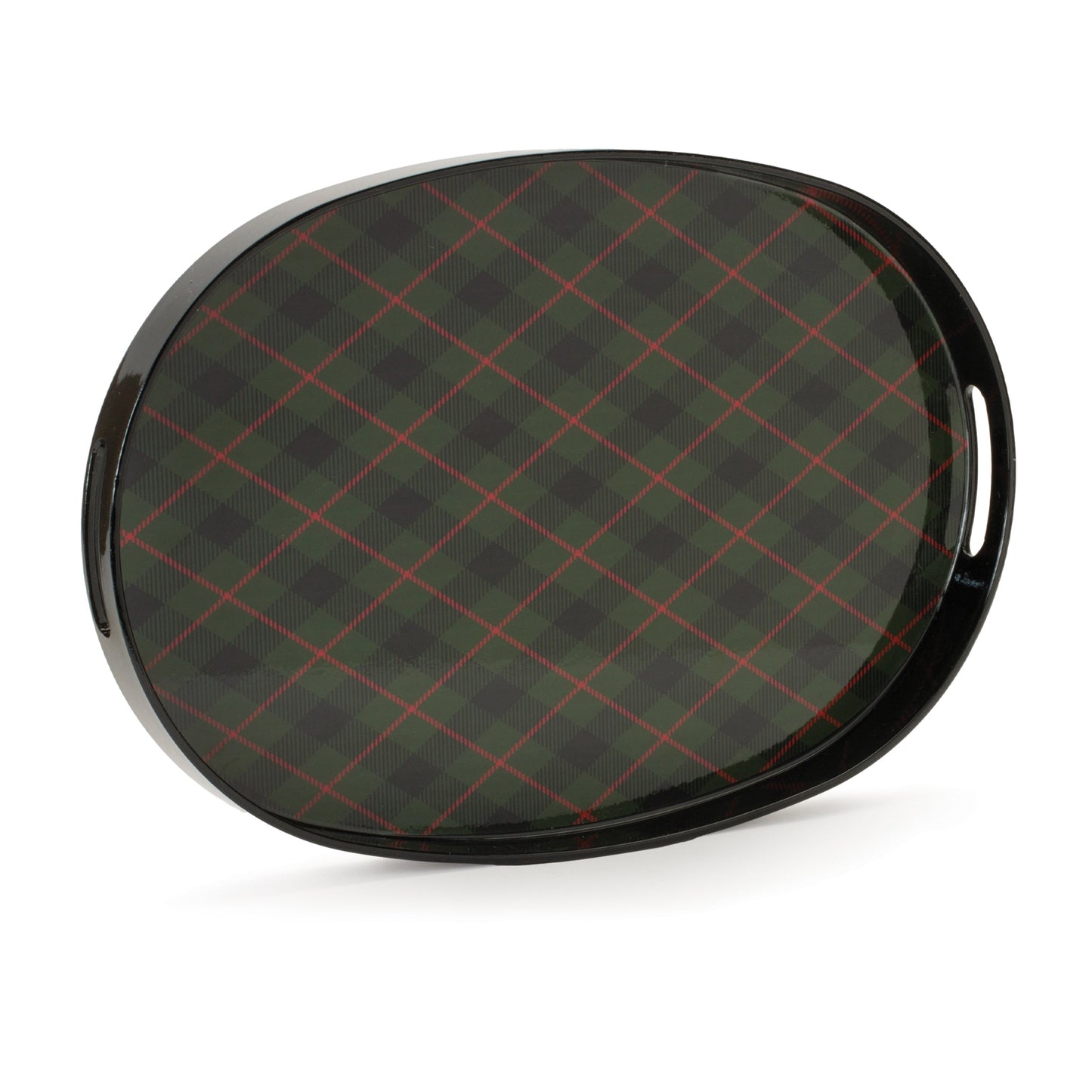 Holiday Plaid Tray 17.5"L