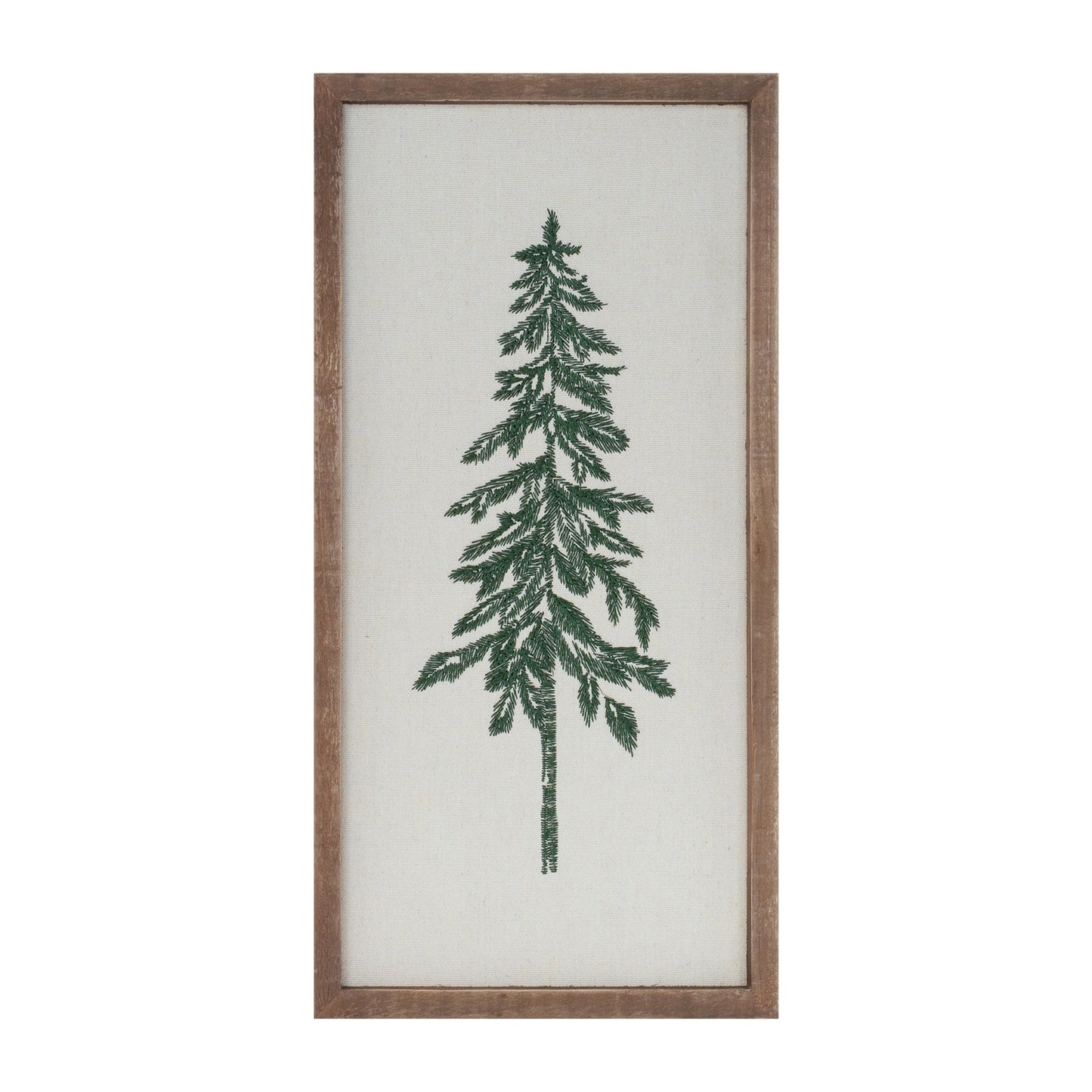 Embroidered Pine Tree Wall Art (Set of 2)