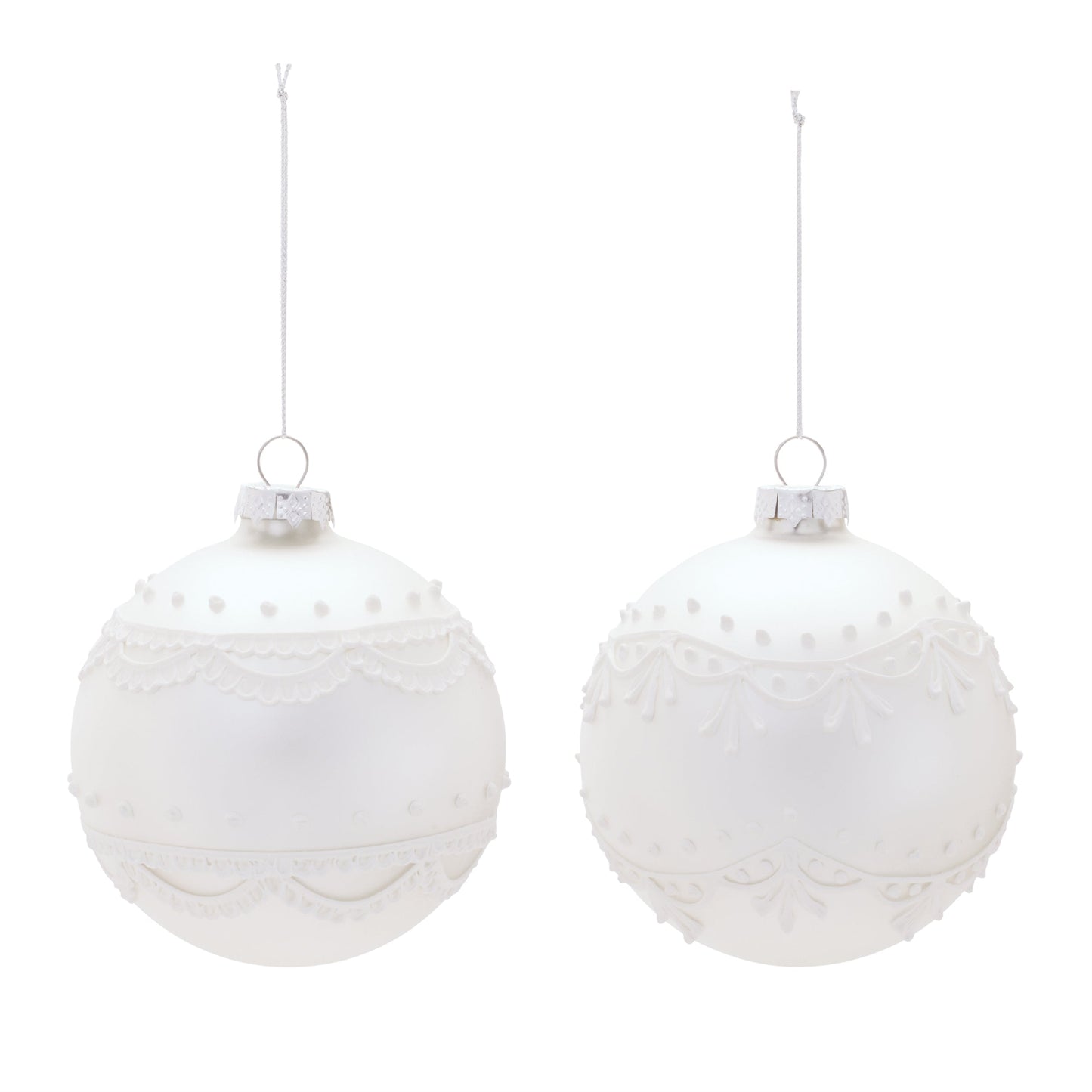 Round Glass Ornament Set of 6