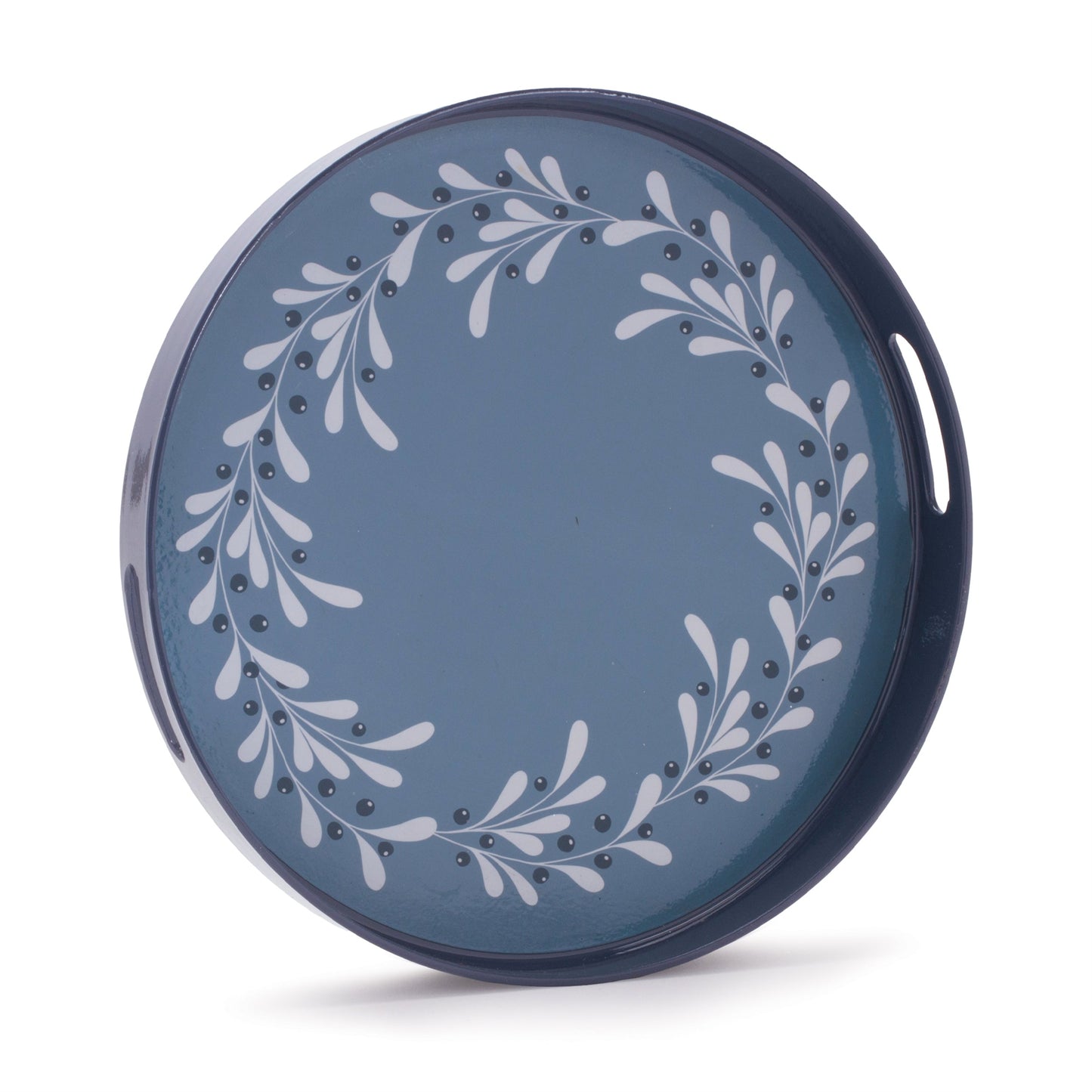 Winter Botanical Wreath Tray 13.5"D
