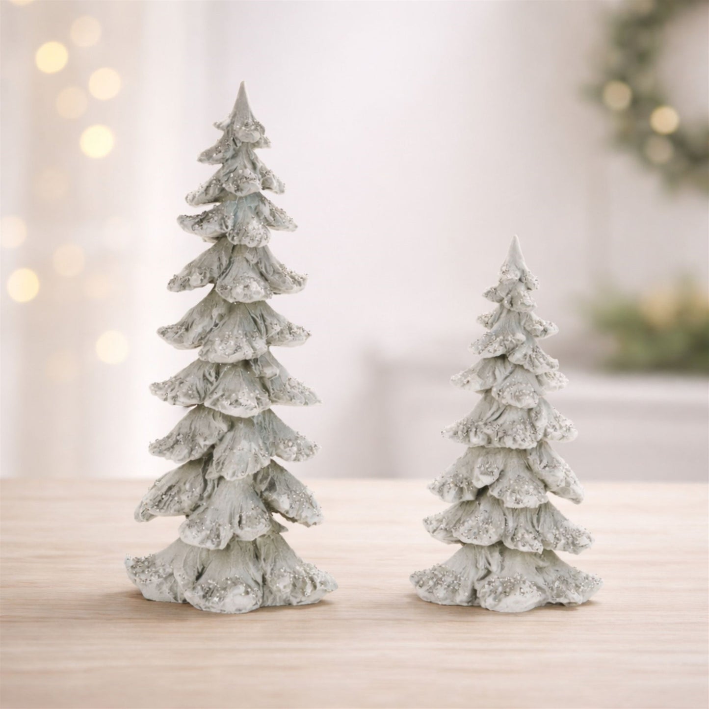 Frosted Evergreen Tree (Set of 2)