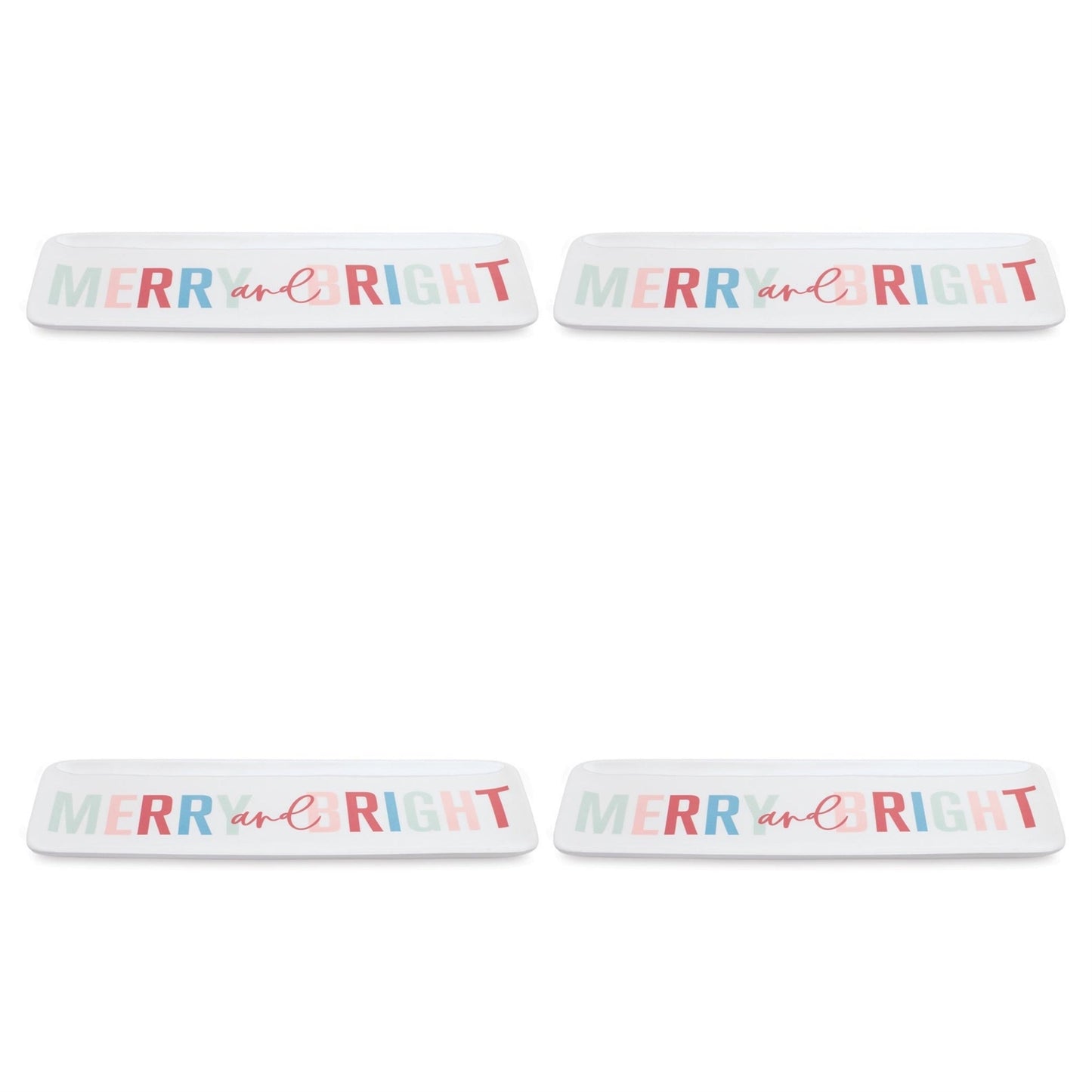 Merry and Bright Holiday Platter (Set of 4)