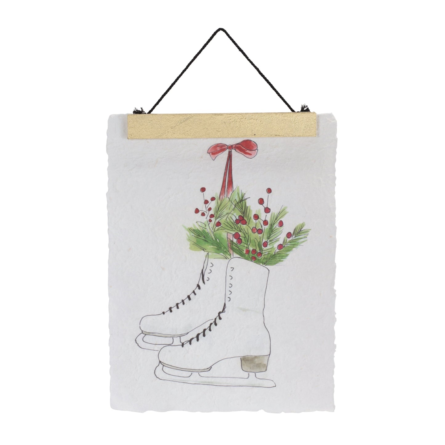 Christmas Tree & Ice Skate Holiday Banner (Set of 2)
