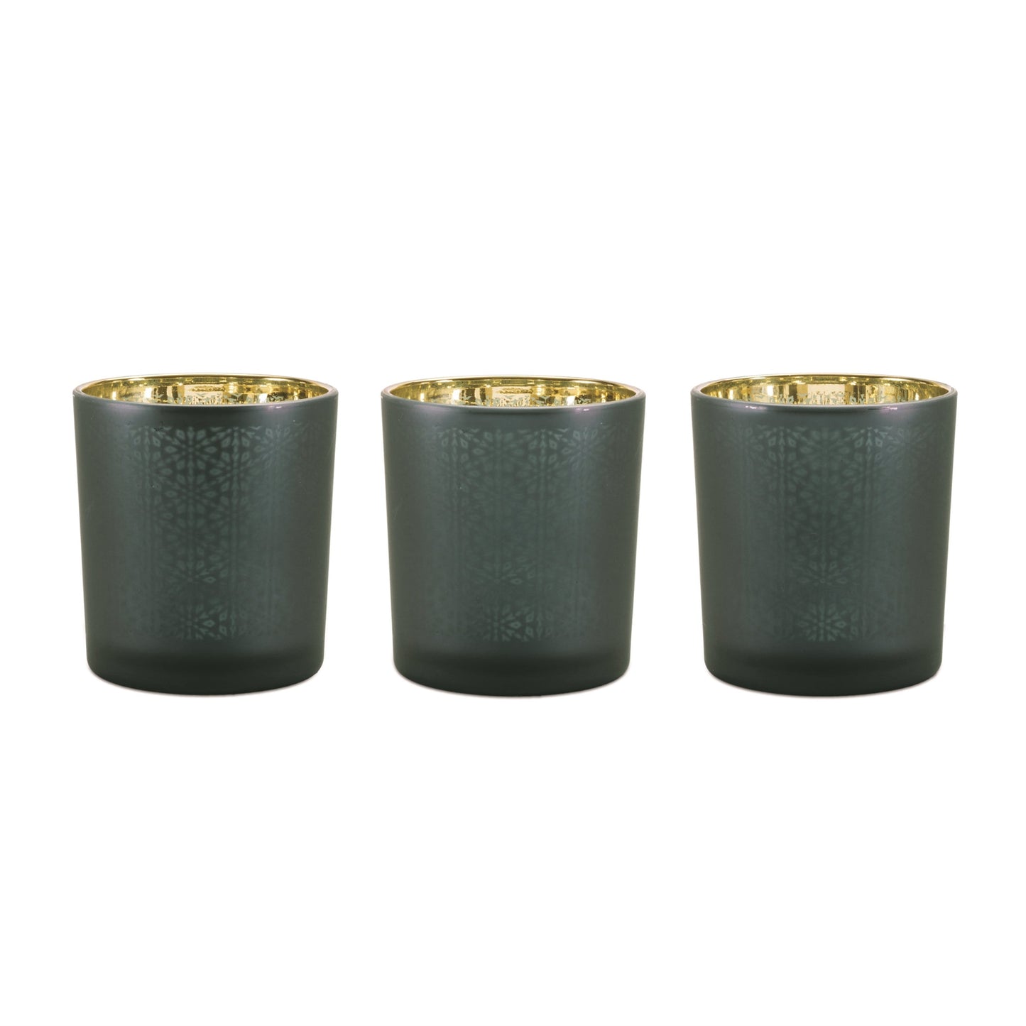 Geometric Patterned Votive Holder (Set of 3)