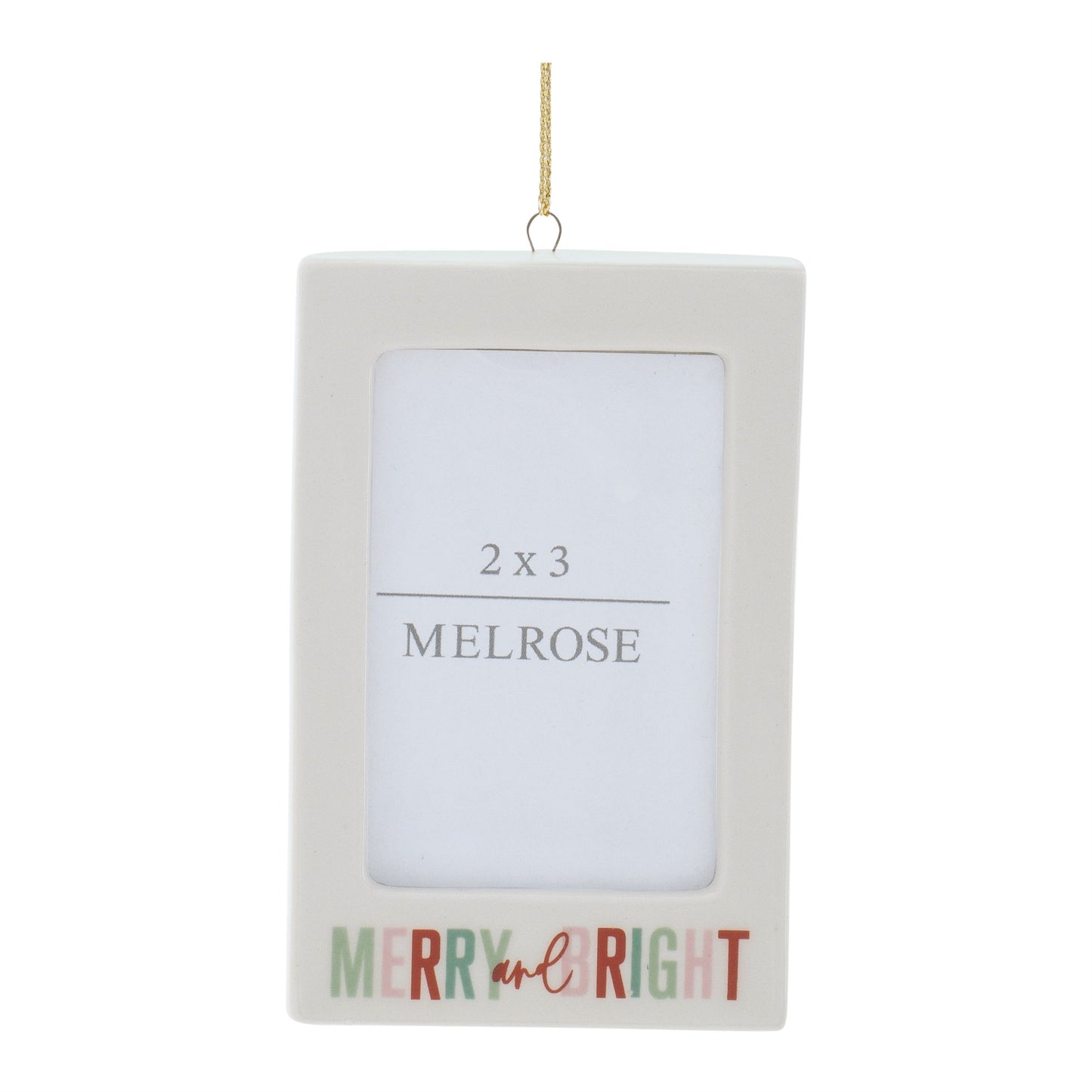 Merry & Bright Photo Frame Ornament Set of 6 Ð 3"L x 4.25"H