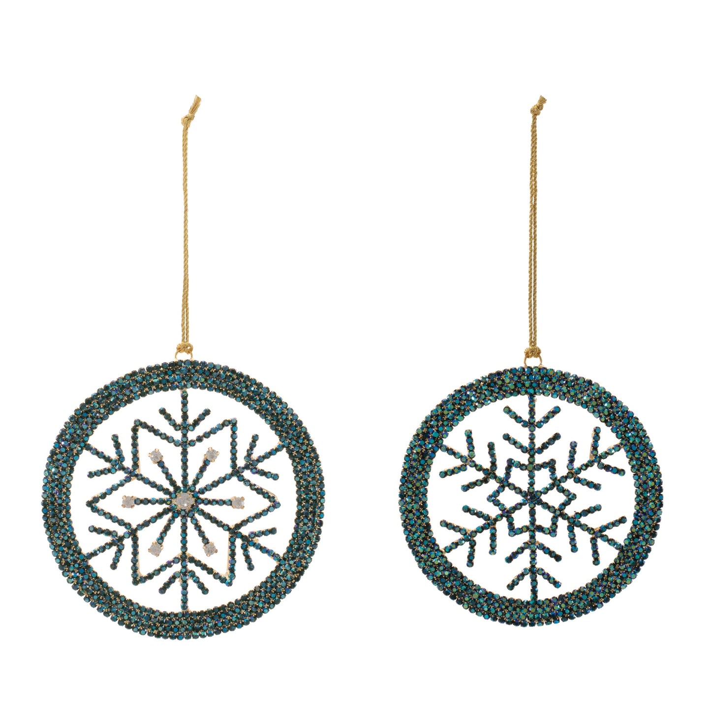 Snowflake Ornament Set of 6 Ð 4.5"H Iron & Acrylic