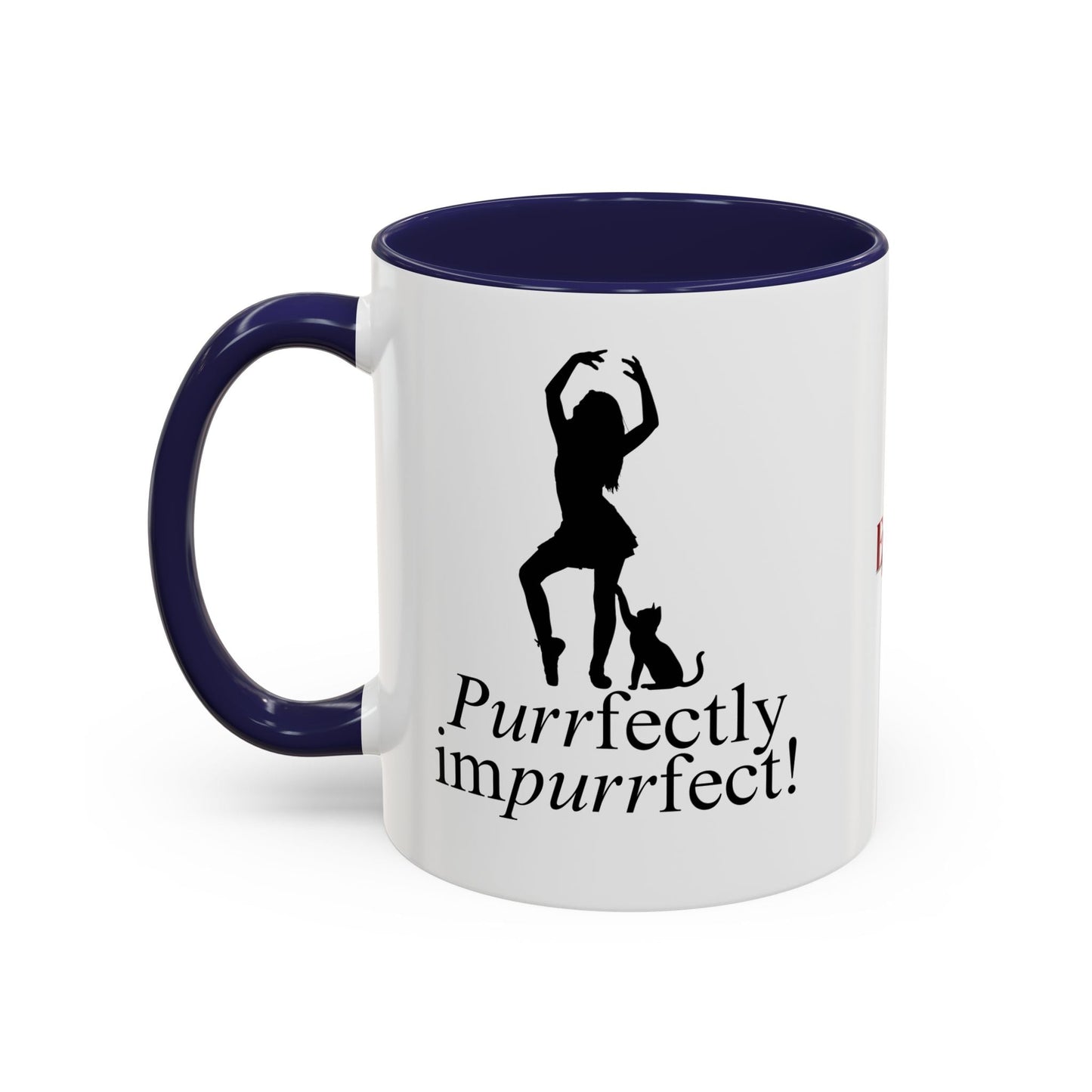 Purrfectly Impurrfect Accent Coffee Mug (11, 15oz)