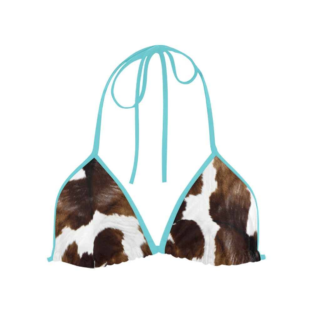 Cow Print Bikini Tops and Bottoms Sold Separately