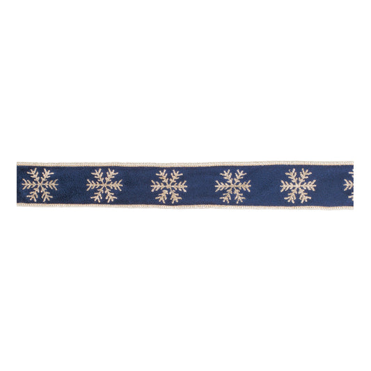 Snowflake Wired Ribbon (Set of 2)