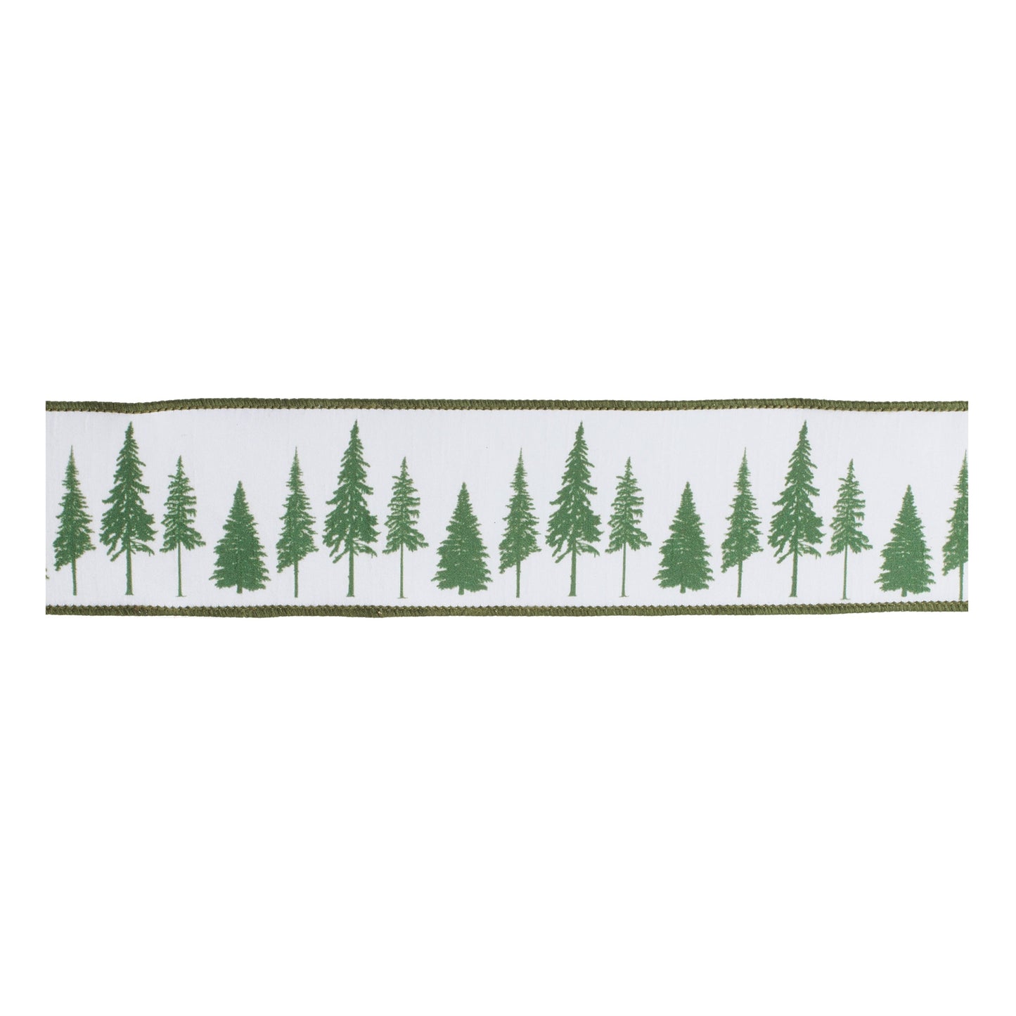 Pine Tree Wired Ribbon (Set of 2)