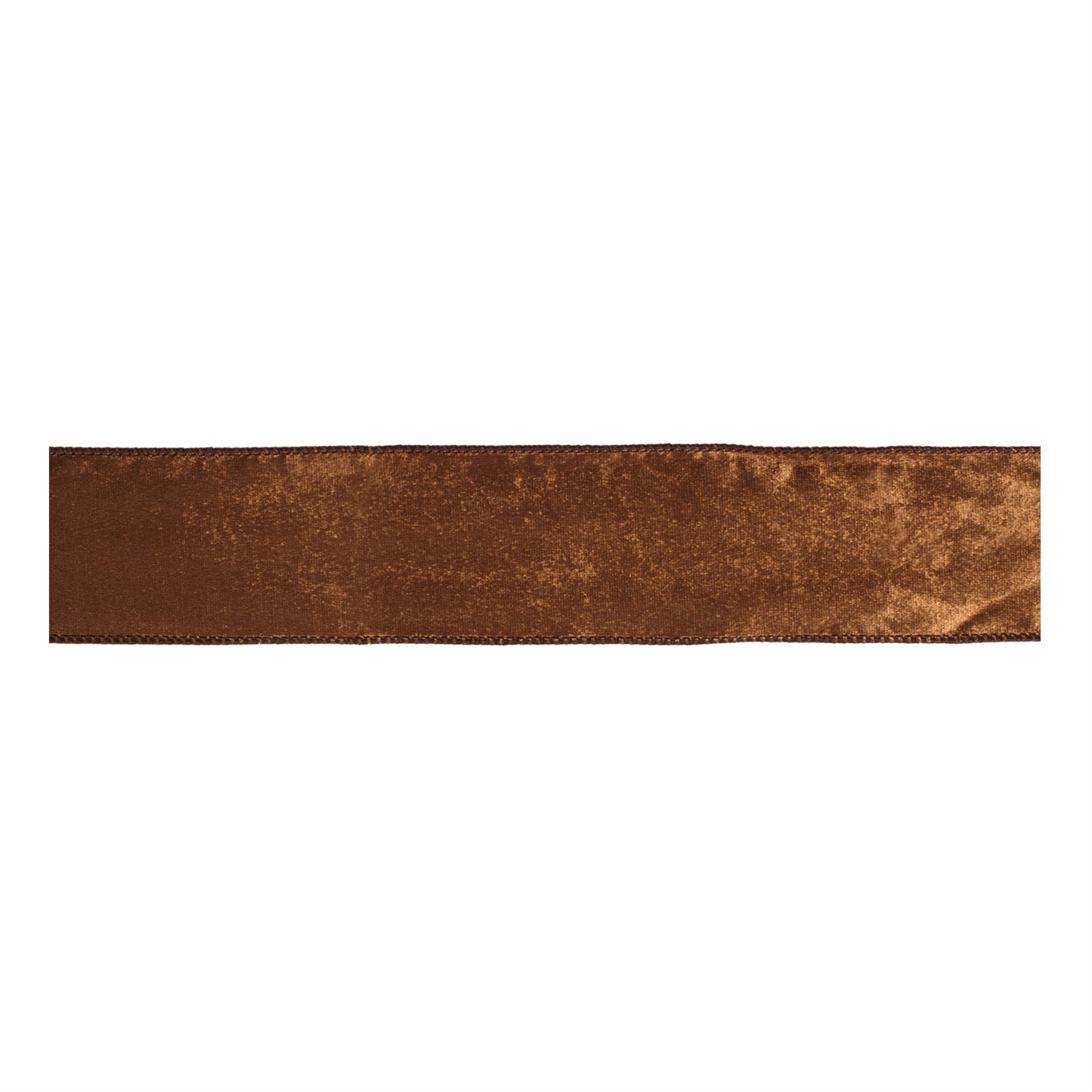 Rust Velvet Wired Ribbon 2.5" x 10 Yds.