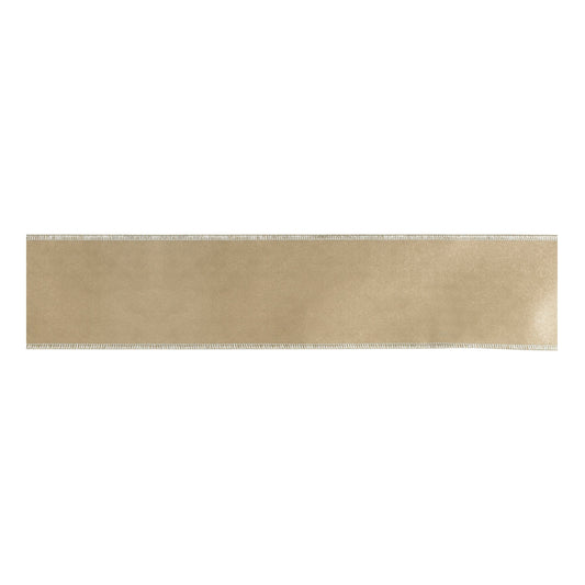 Metallic Satin Wired Ribbon 4" x 5 Yds.