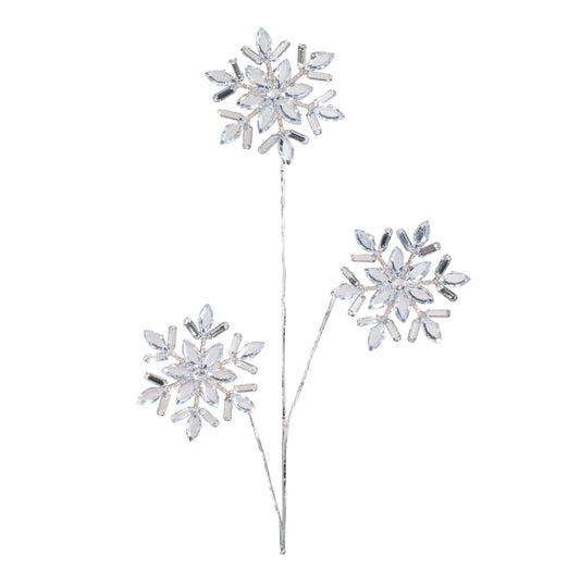 Jewel Snowflakes Spray (Set of 2)