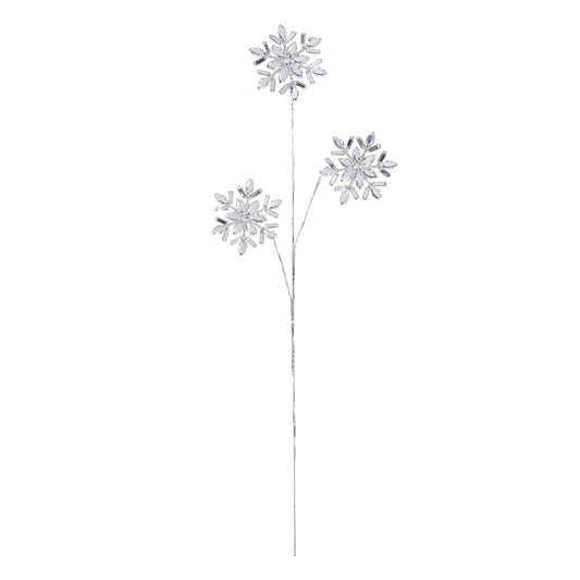 Jewel Snowflakes Spray (Set of 2)