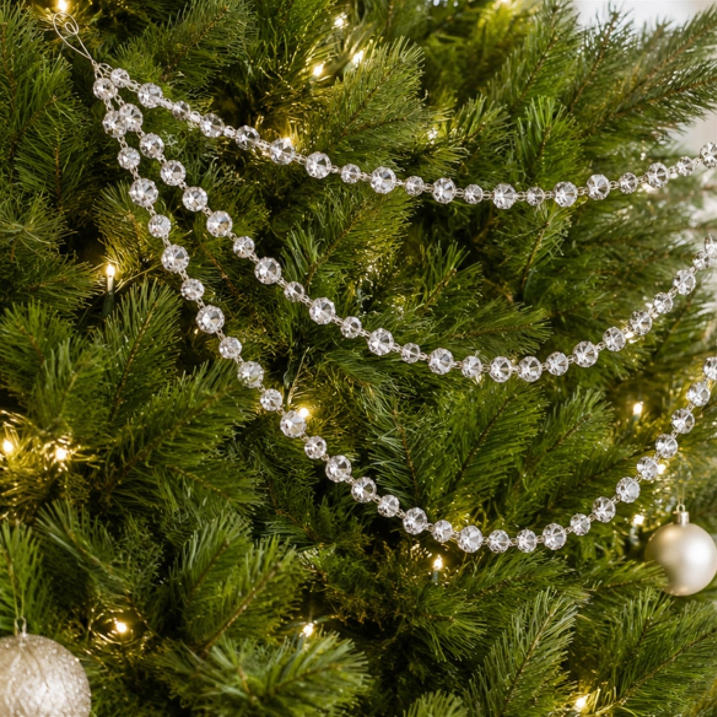 Triple Strand Bead Garland (Set of 2)