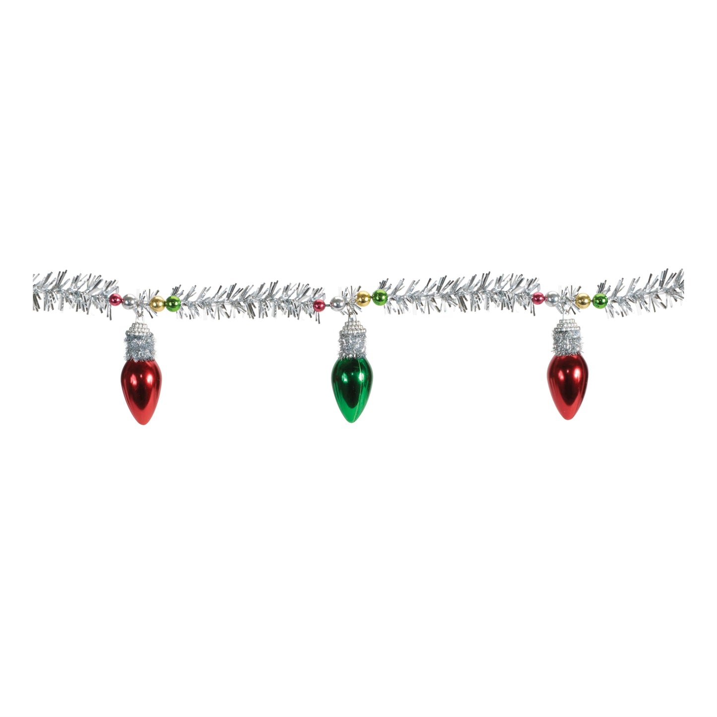 Vintage Light Bulb Tinsel Garland (Set of 2)