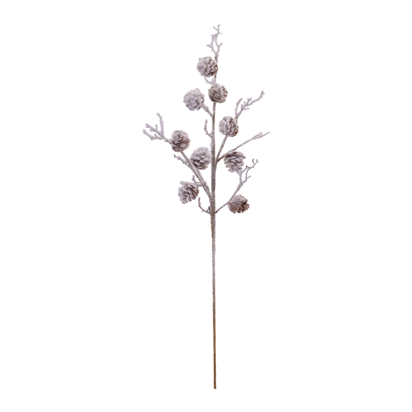 Snowy Pine Cone Twig Spray (Set of 2)