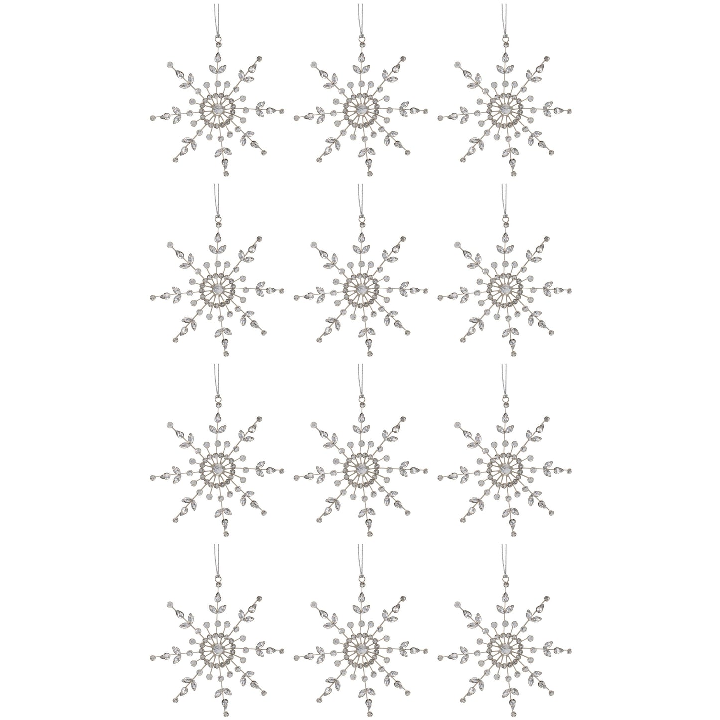 Snowflake Ornaments (Set of 12)