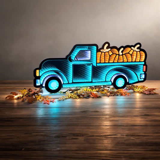Pickup Truck with Pumpkins Ekkolight 35"L