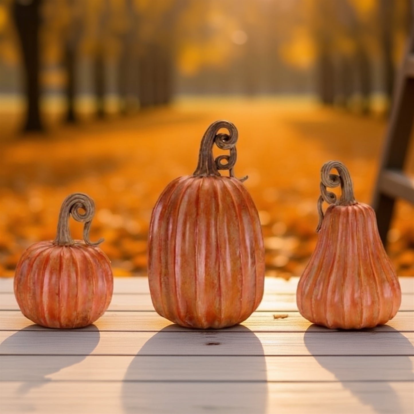 Decorative Harvest Pumpkin (Set of 3)