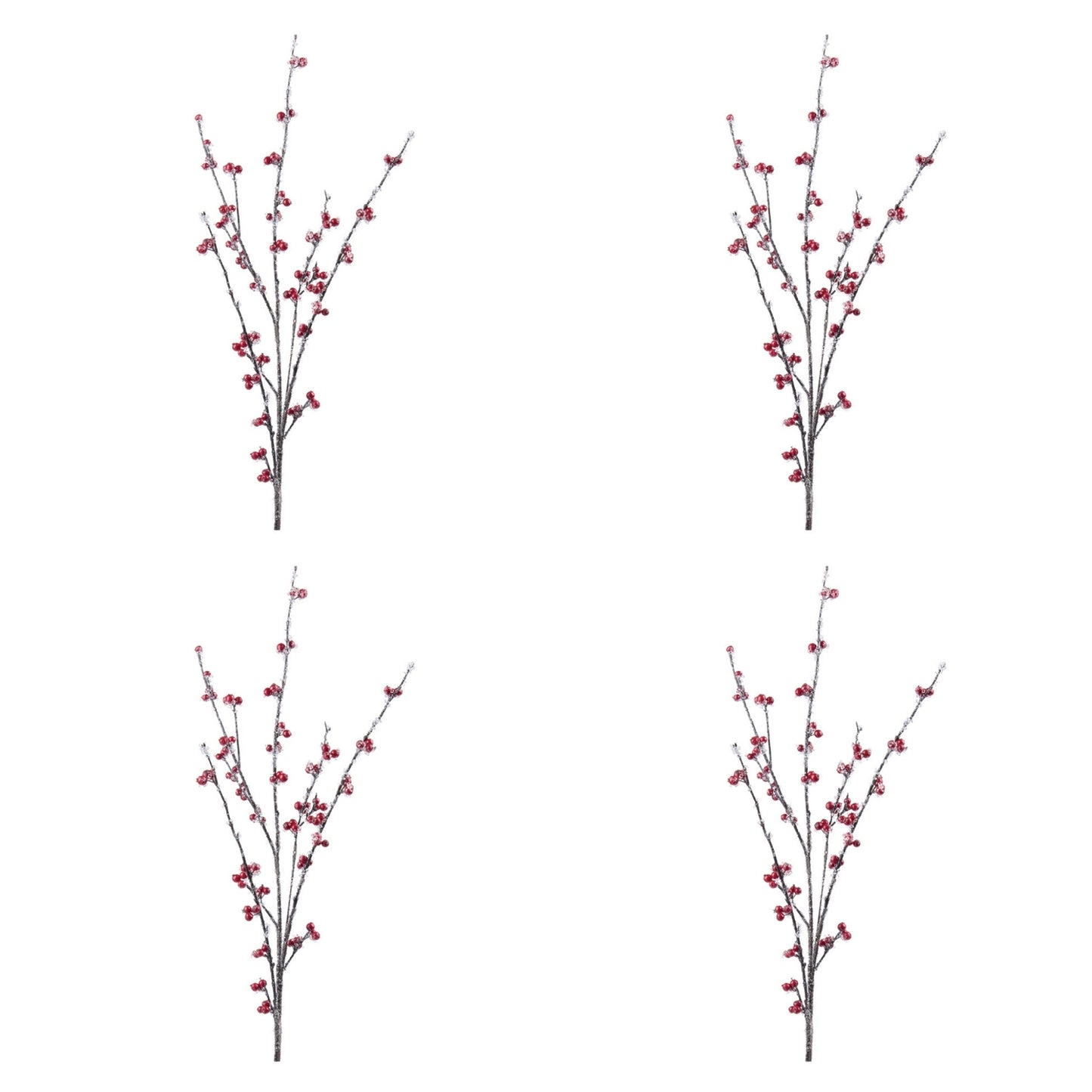 Iced Berry Twig Spray (Set of 4)