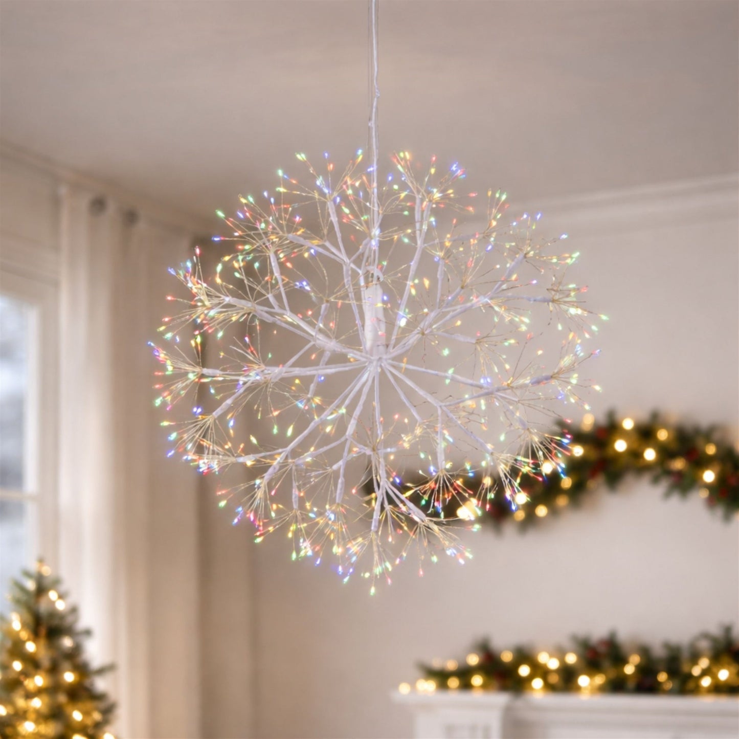 Multicolor LED Hanging Orb 23.5"D
