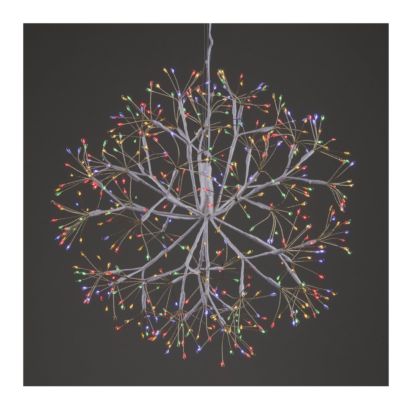 Multicolor LED Hanging Orb 17.5"D
