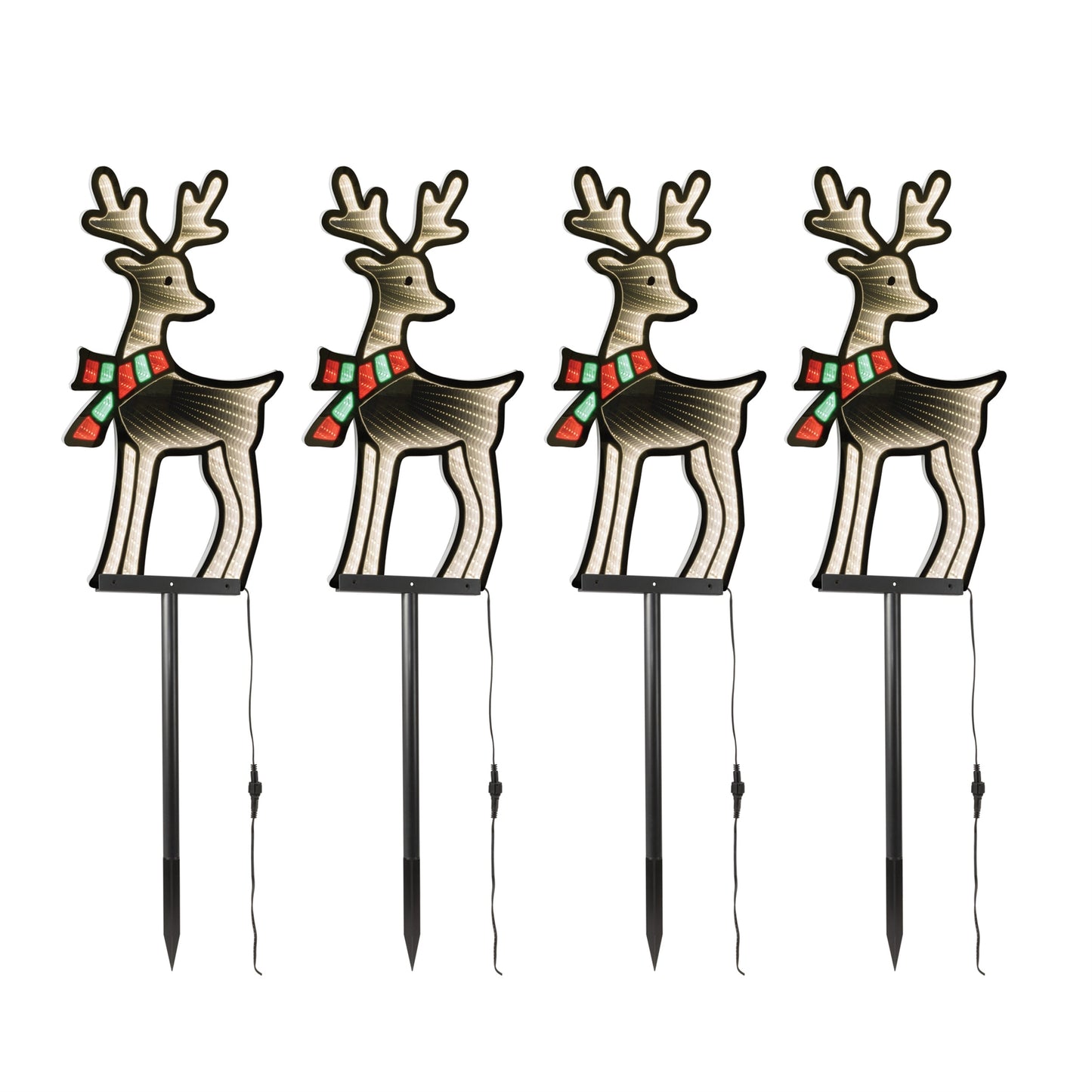 Reindeer Pathway Light Ekkolight (Set of 4)