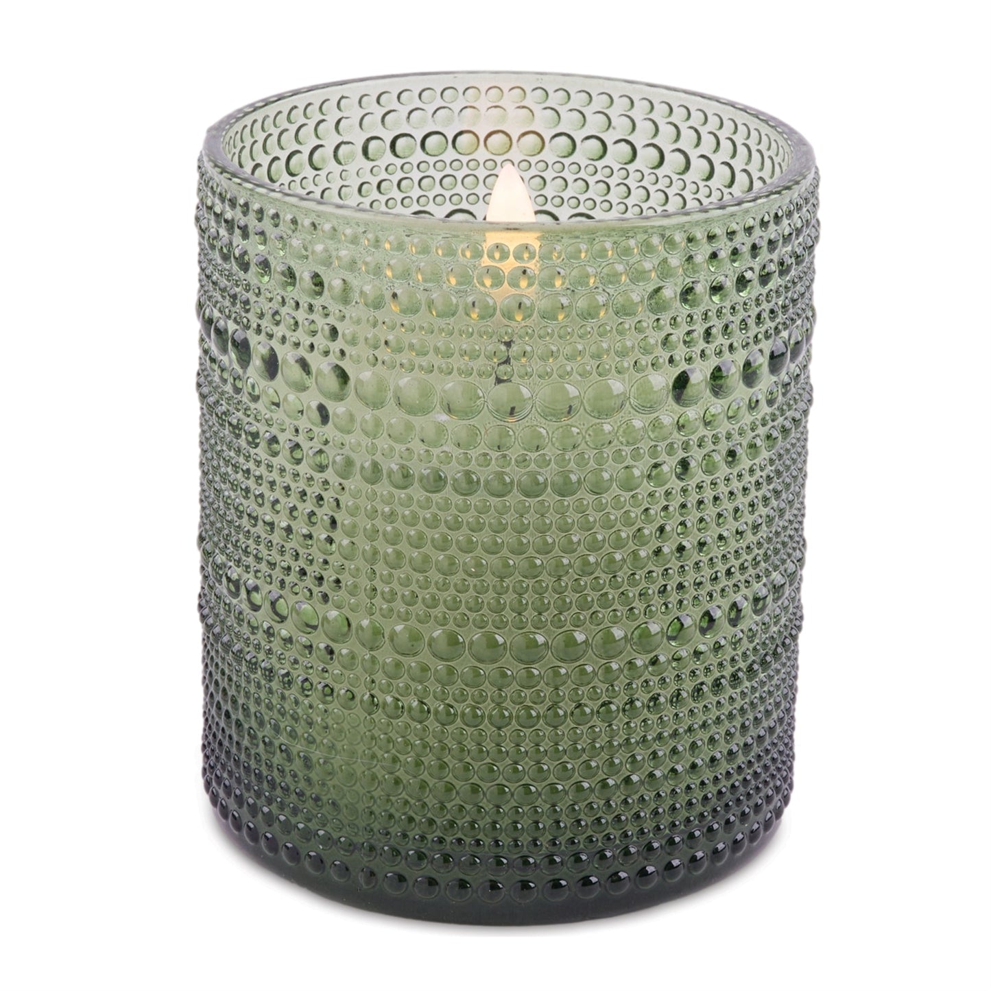 Soy Candle in Textured Glass Jar (Set of 2)