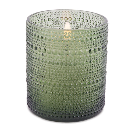 Soy Candle in Textured Glass Jar (Set of 2)