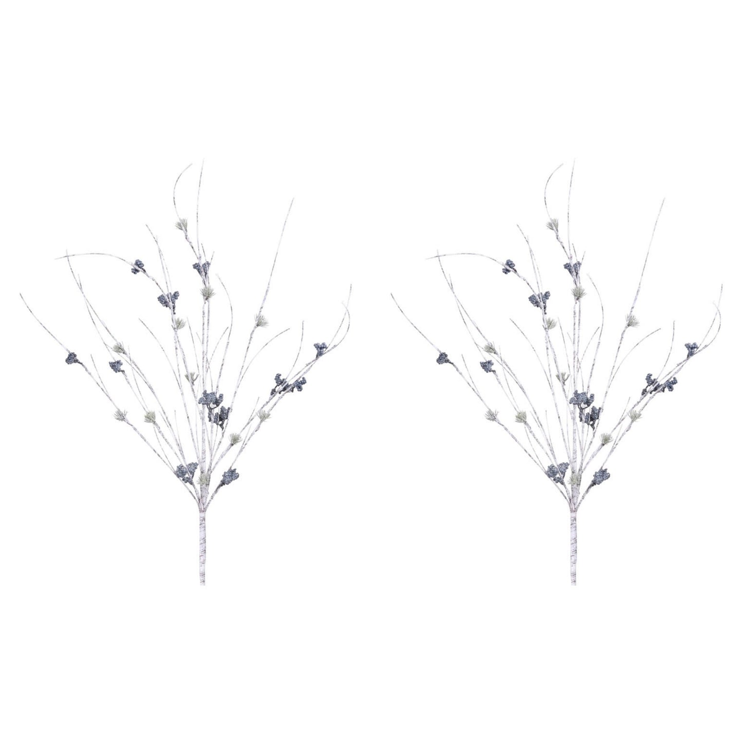 Birch Twig with Pine Spray (Set of 2)