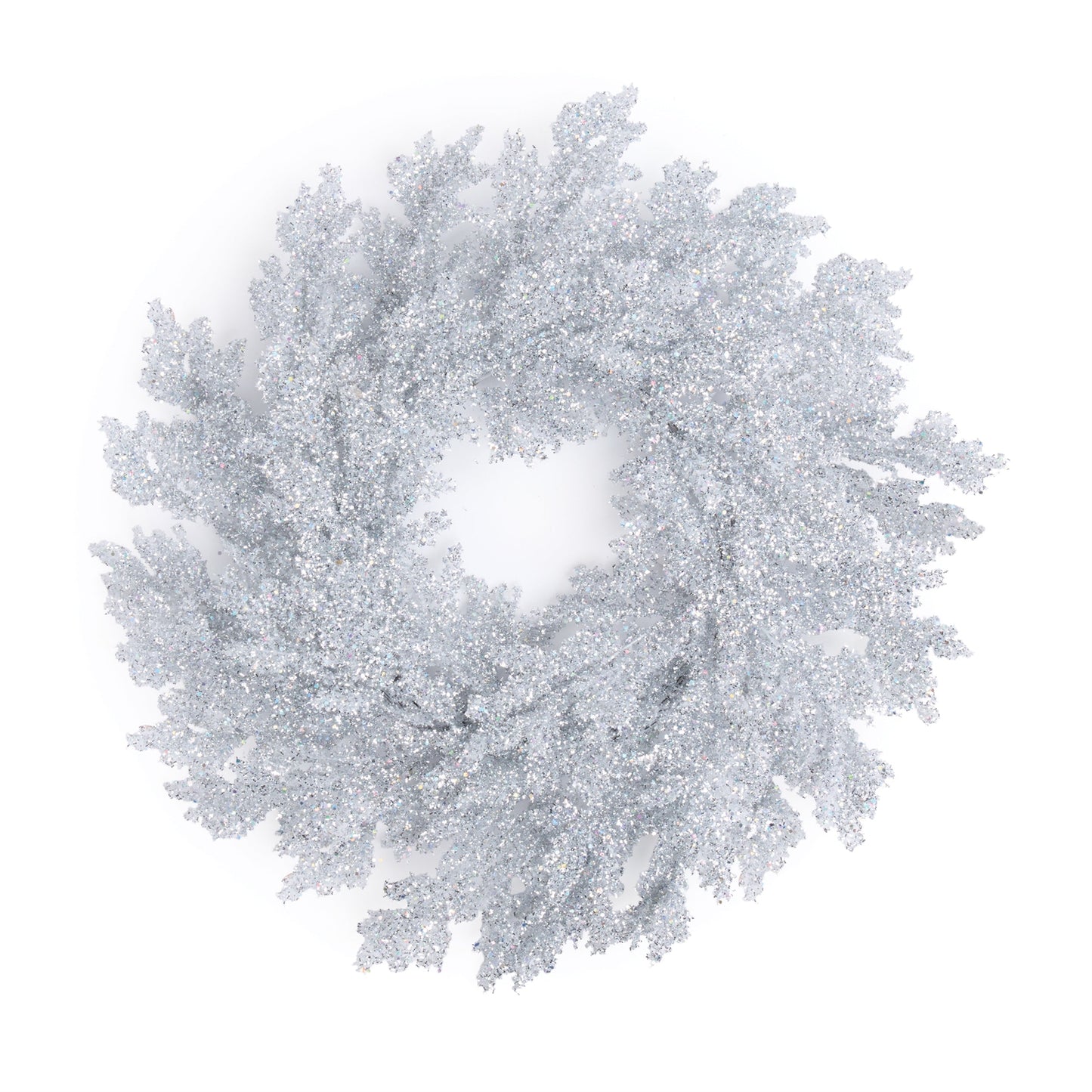 Glittered Pine Wreath 24"