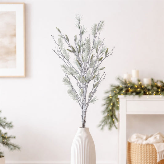 Snowy Oversized Pine Bundle 40"H