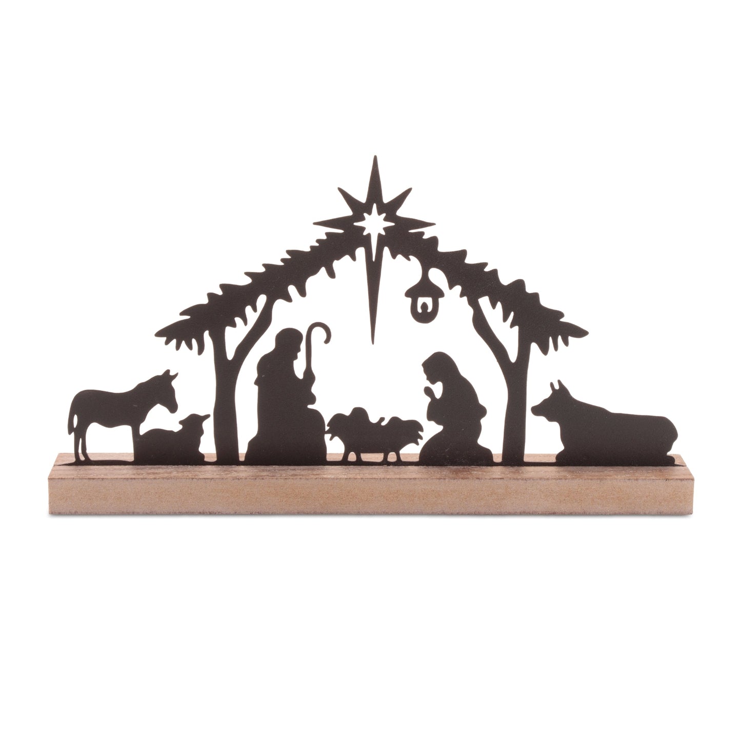 Holy Family Nativity with Animals Silhouette DŽcor
