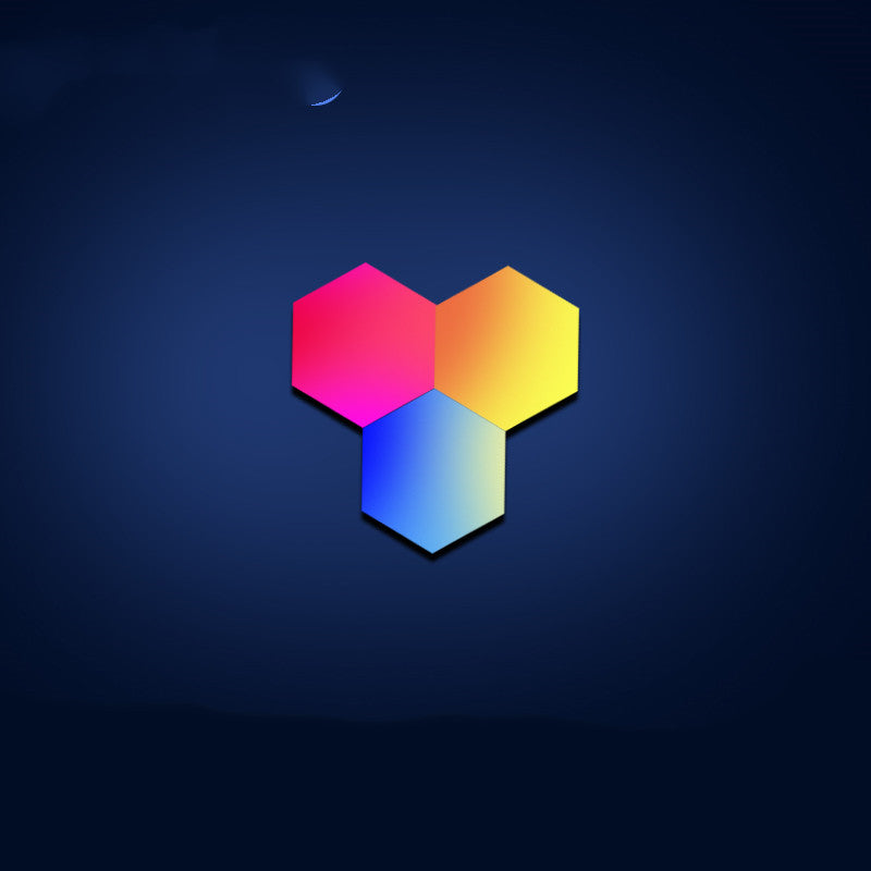 Quantum Induction Hexagon Wall Lights