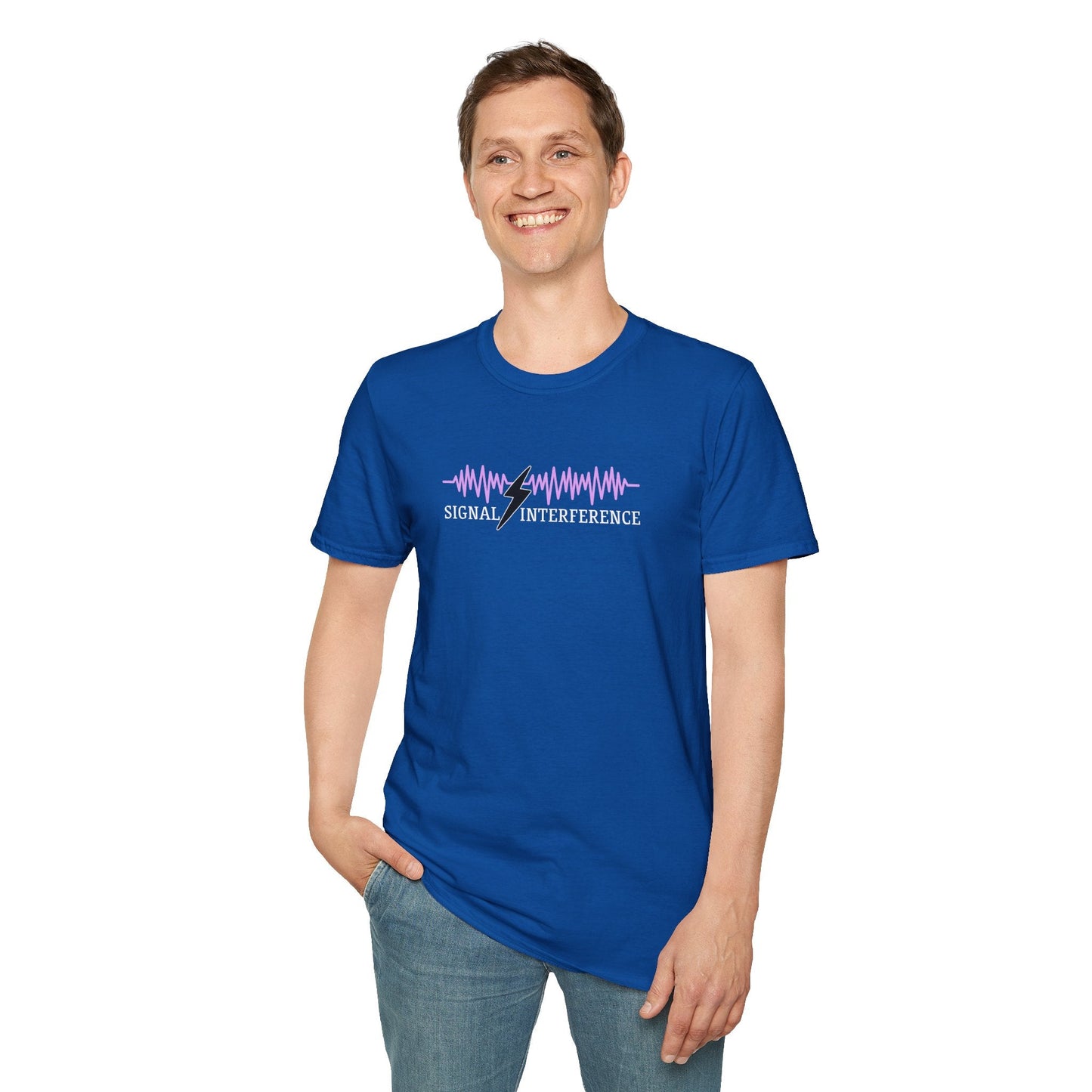 Signal Interference Tee — Quiet Static, Visible Spark