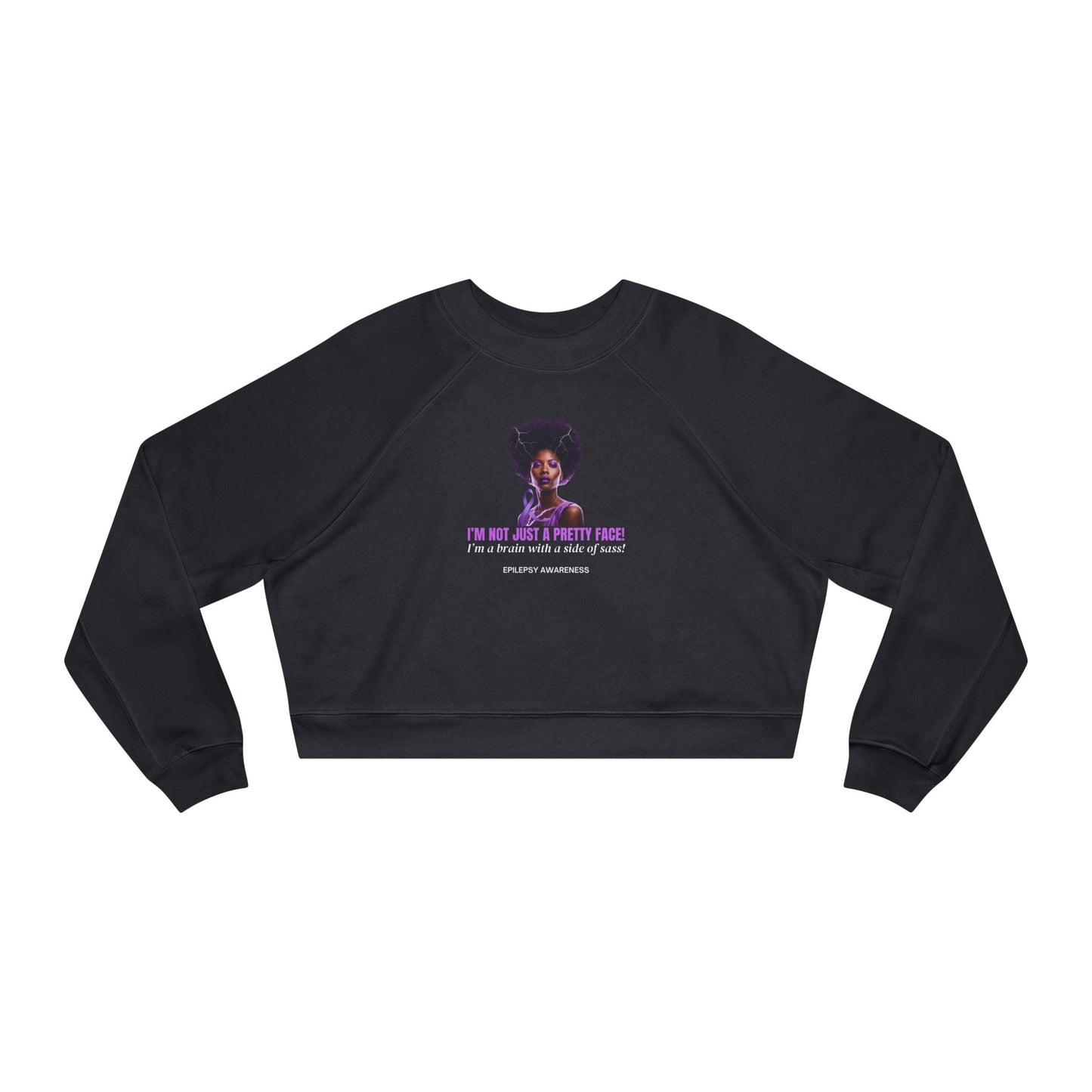Sassy Brain Women's Cropped Fleece Pullover