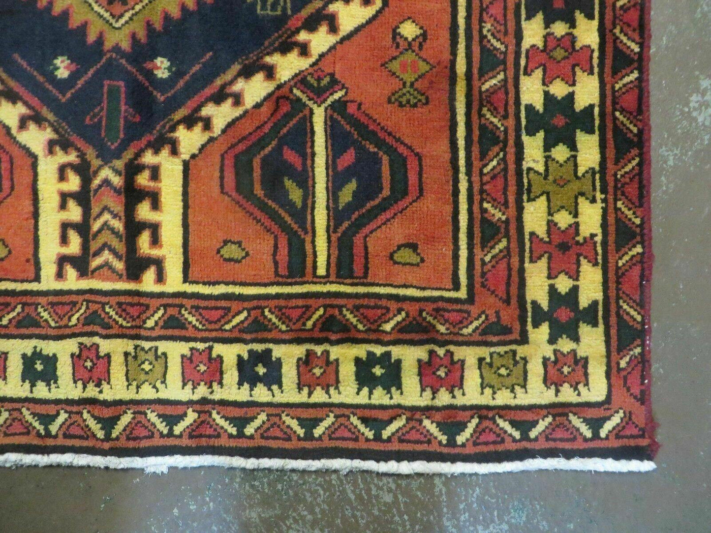 3' 4"X 7' Antique Handmade Turkish Wool Rug Organic #101